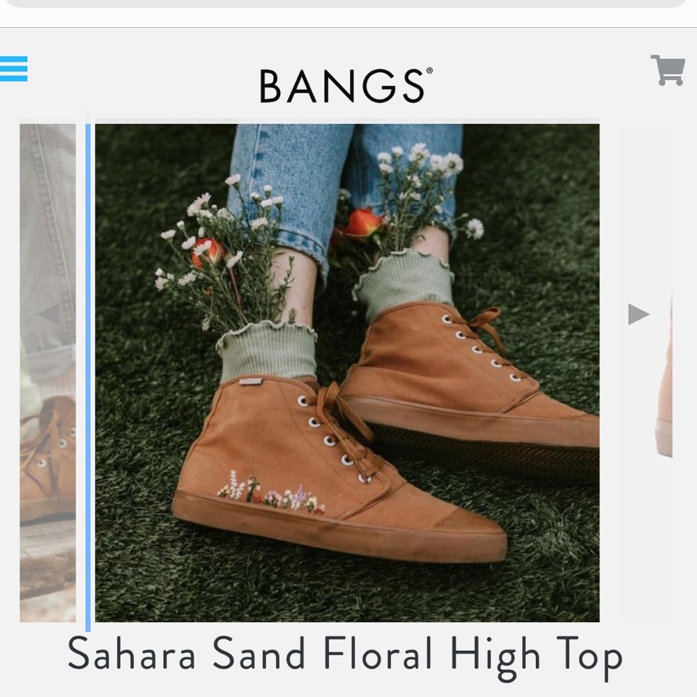 BANGS Sahara Sand Floral High Top